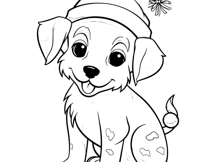 Dogs Christmas Coloring Book Puppy Coloring Book For Children Who Love Dogs Made By Teachers