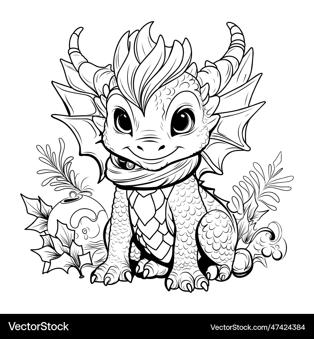 Silly Dragon Coloring Pages