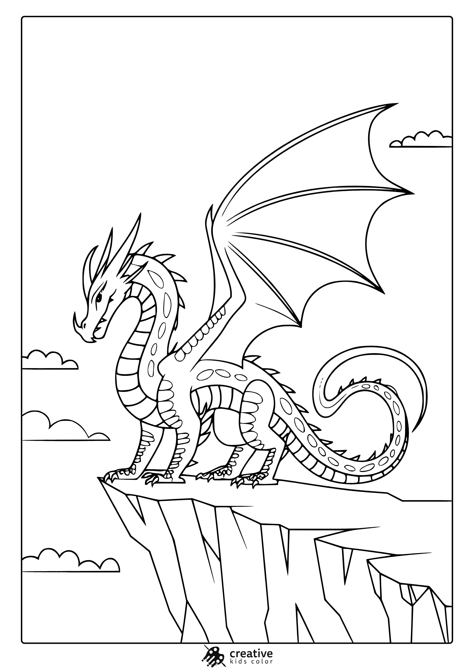 Dragon Coloring Pages 25 Free Printable PDF 