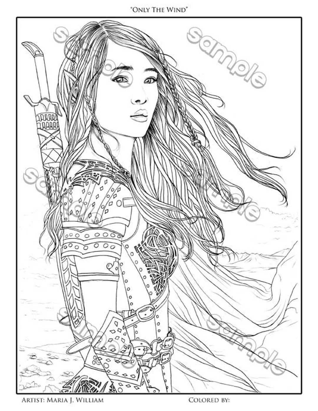 Female Elf Coloring Pages