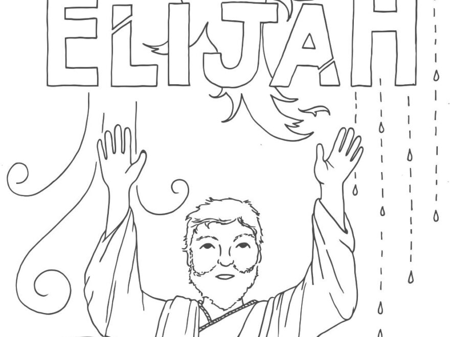 Elijah Coloring Page Ministry To Children