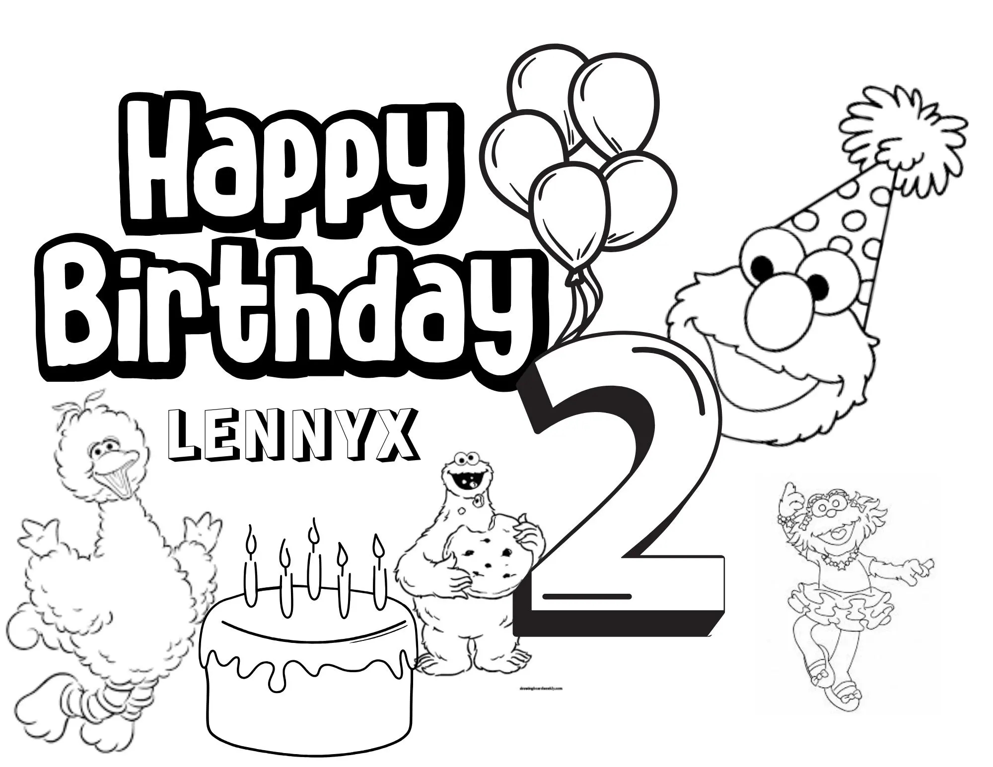 Elmo Coloring Sheets Etsy