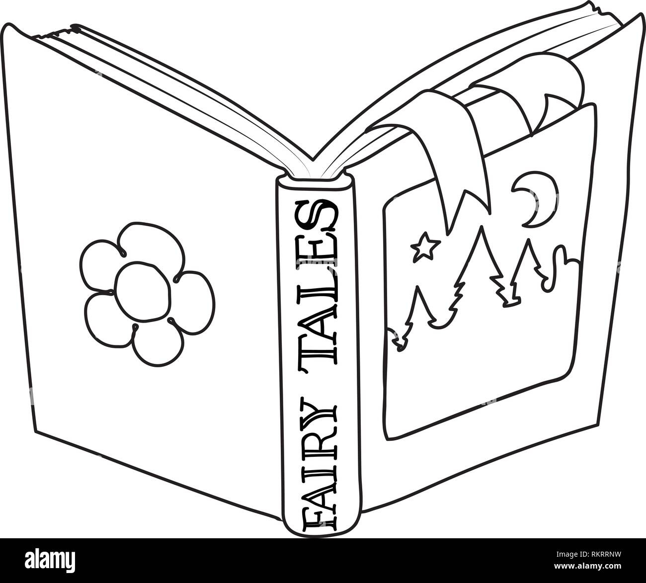 Fairy Tale Book Title Page Stock Vector Images Alamy