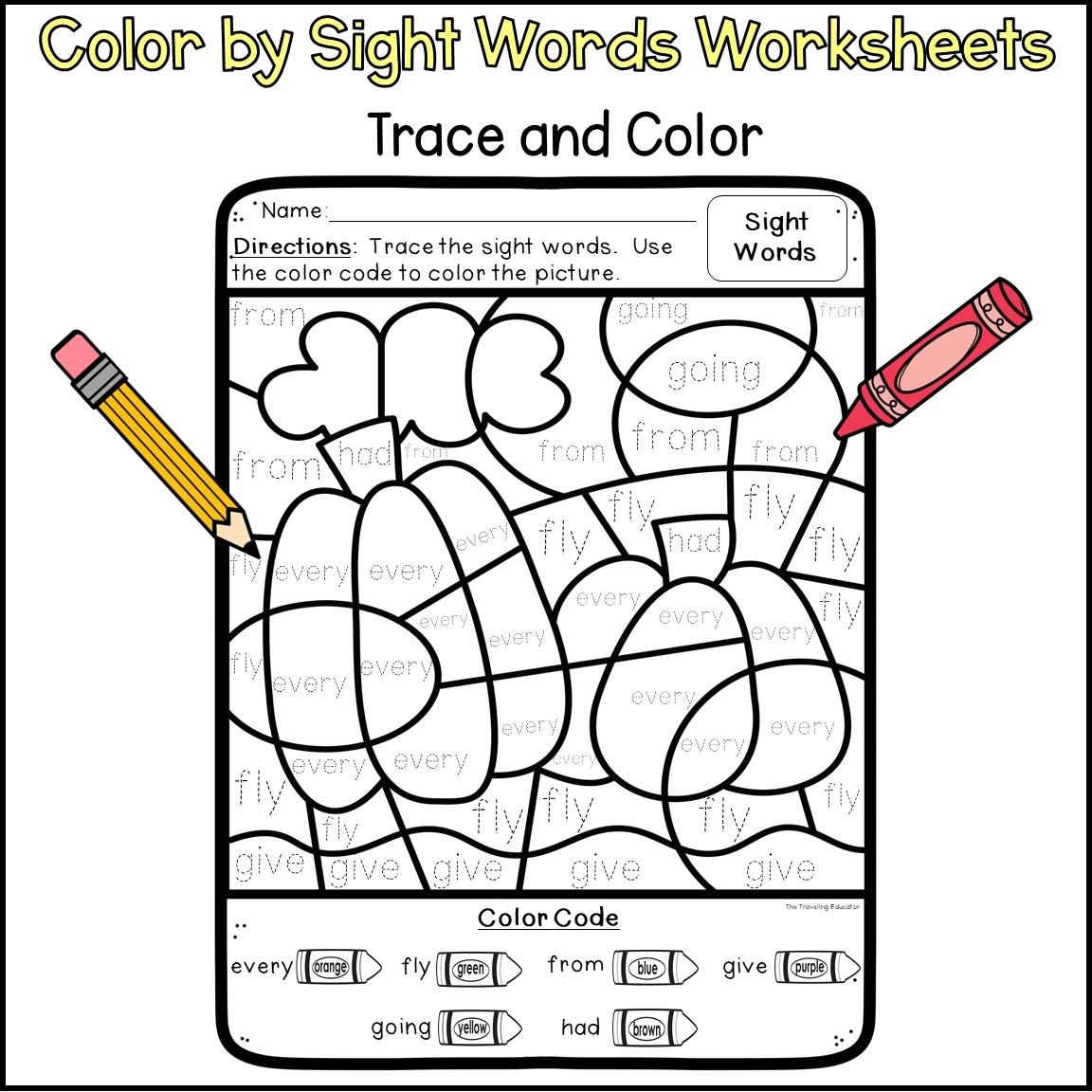 Fall Coloring Pages Fall Color By Sight Words For 1st And 2nd Grade Made By Teachers