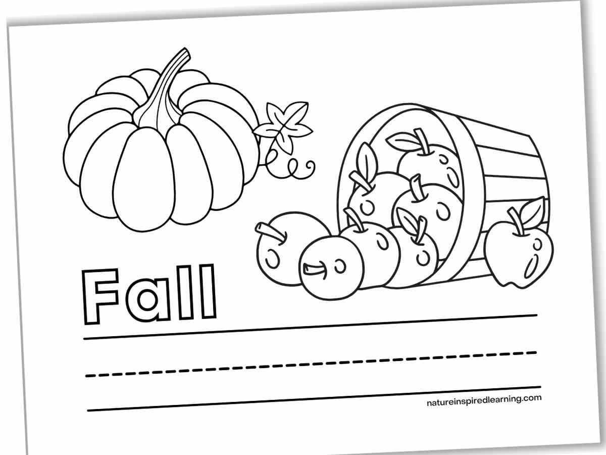 Fall Word Coloring Pages