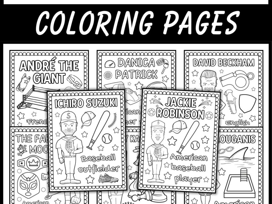 Famous Sports Figures Coloring Pages National Sports Day Coloring Sheets Made By Teachers