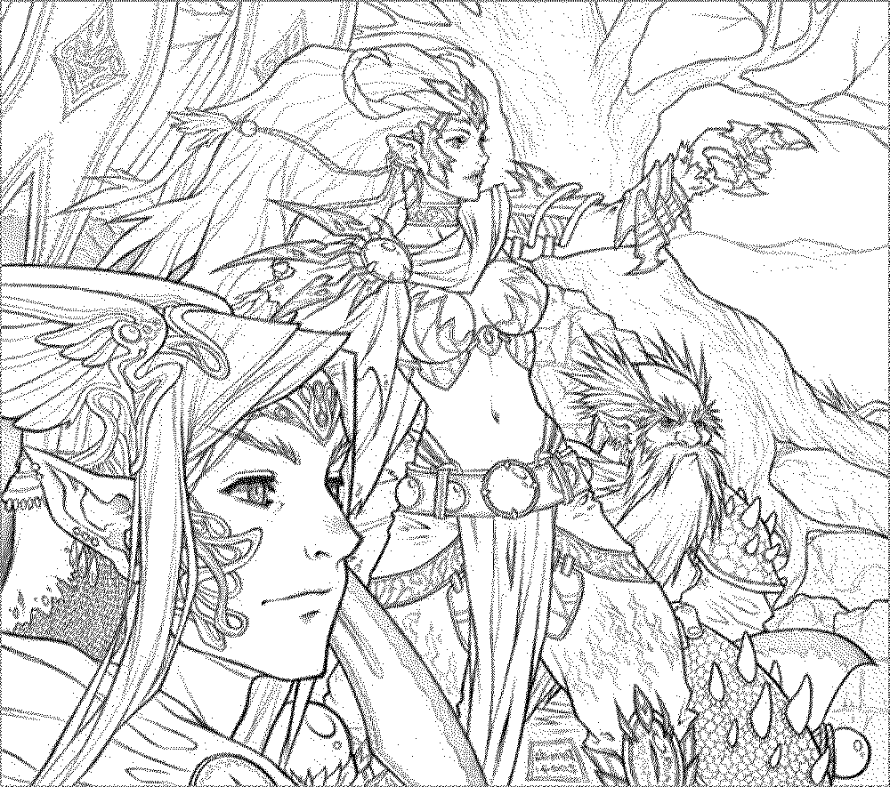 Fantasy Coloring Pages For Adults To Download And Print For Free
