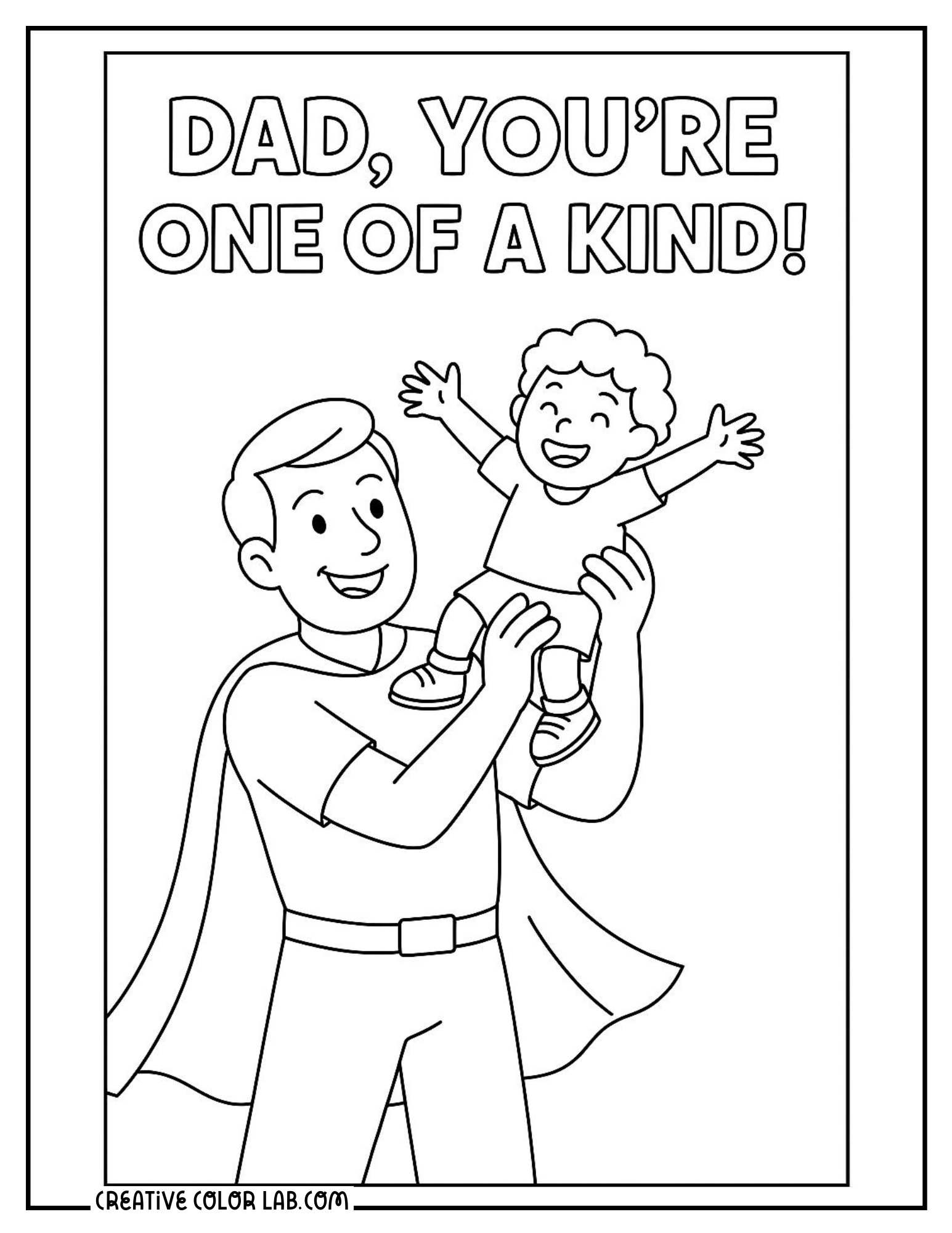 Father s Day Coloring Pages Free PDF Printables
