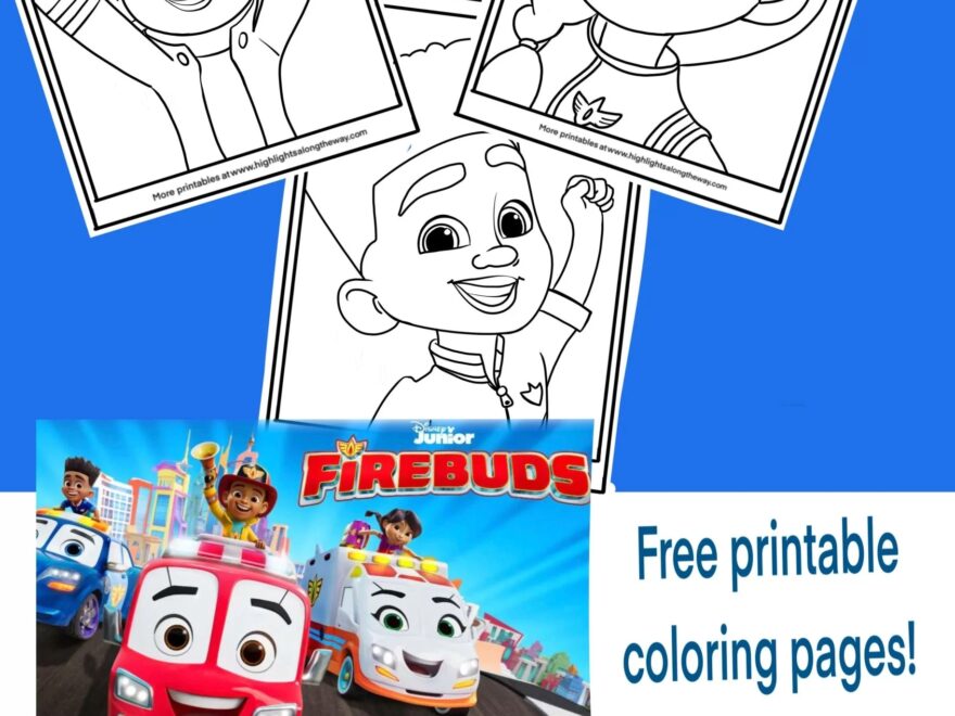 Firebuds Coloring Pages Free Printable Activity Sheets