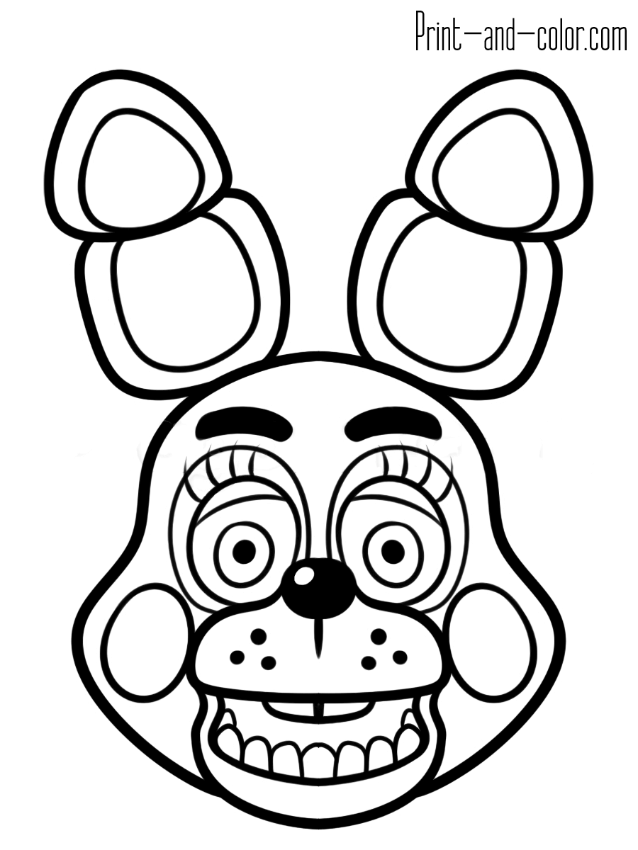 Five Nights At Freddy s Coloring Pages Print And Color