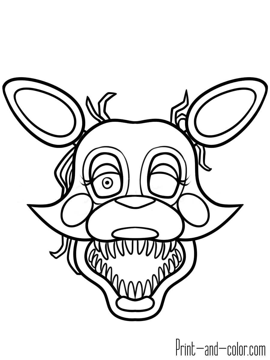 Five Nights At Freddy s Coloring Pages Print And Color