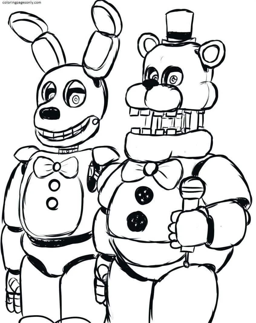 Five Nights At Freddy's Sun Coloring Pages