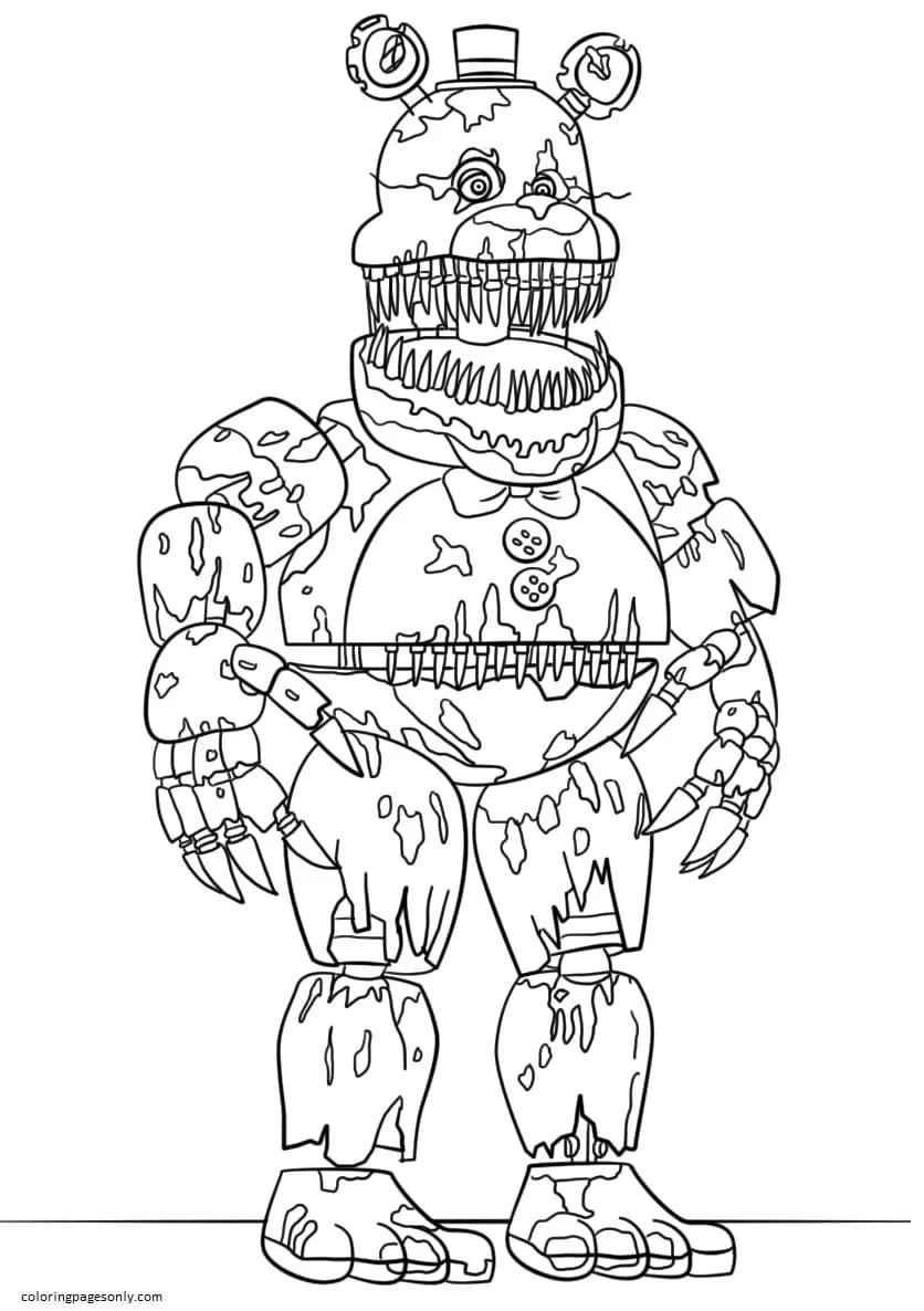 Five Nights At Freddy S Coloring Pages To Print Free Printable Coloring Pages