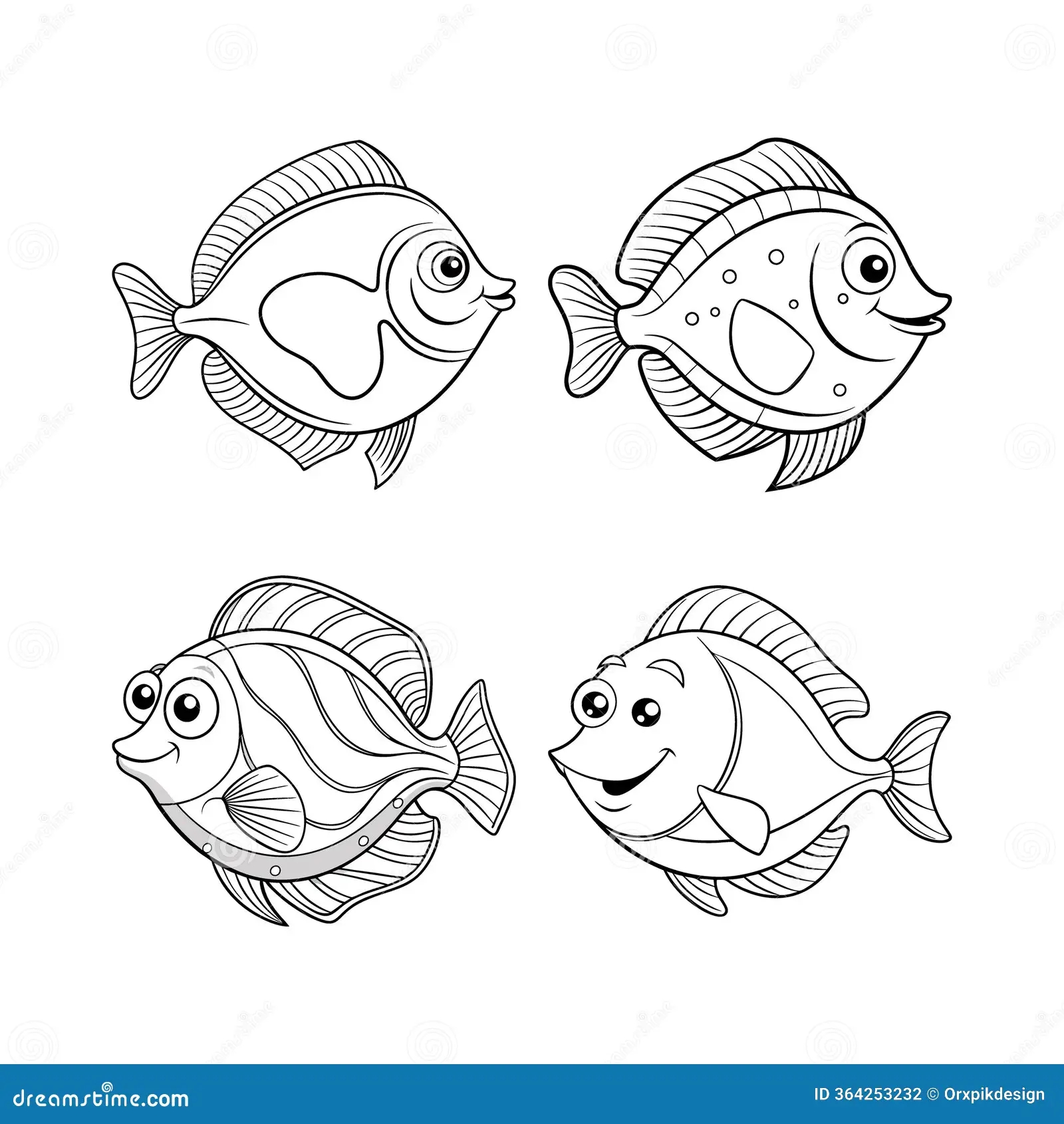 Flounder Fish Coloring Pages