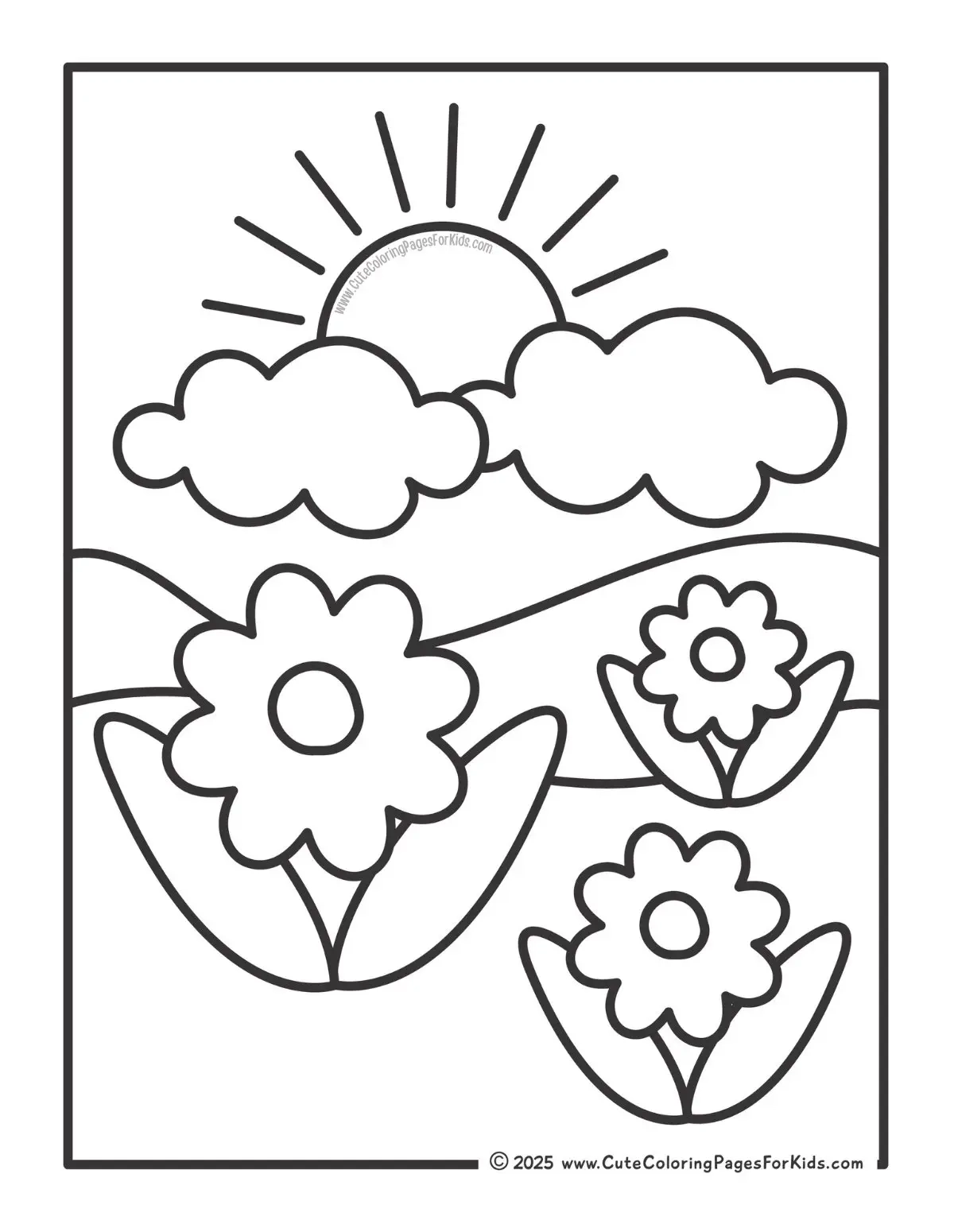 Flower Coloring Pages Free Printable PDFs Cute Coloring Pages For Kids