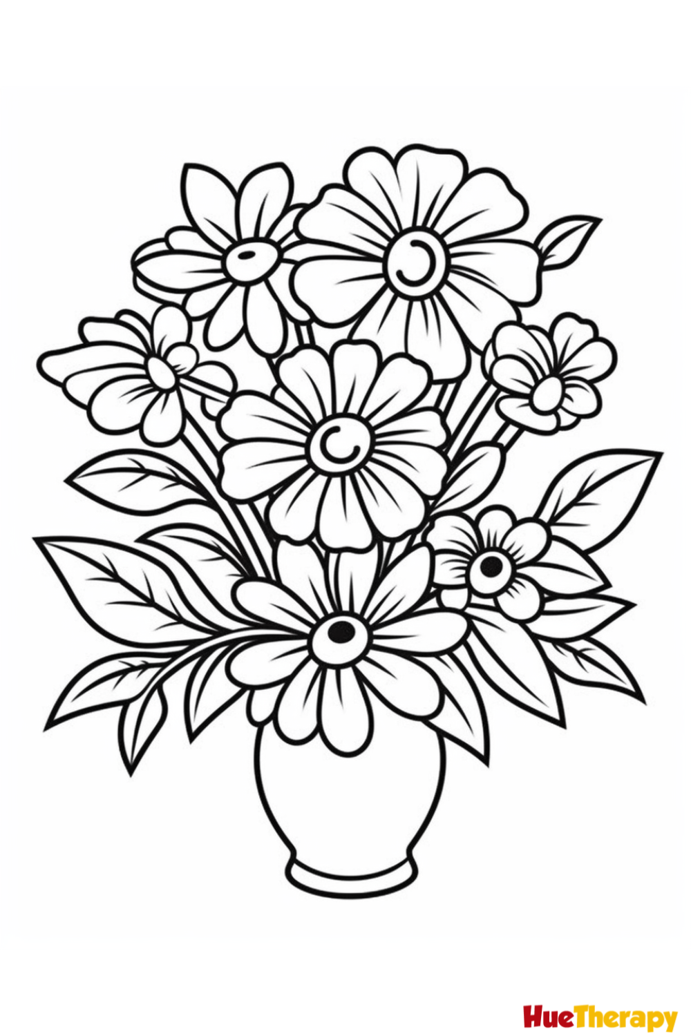 Child Coloring Pages Flower