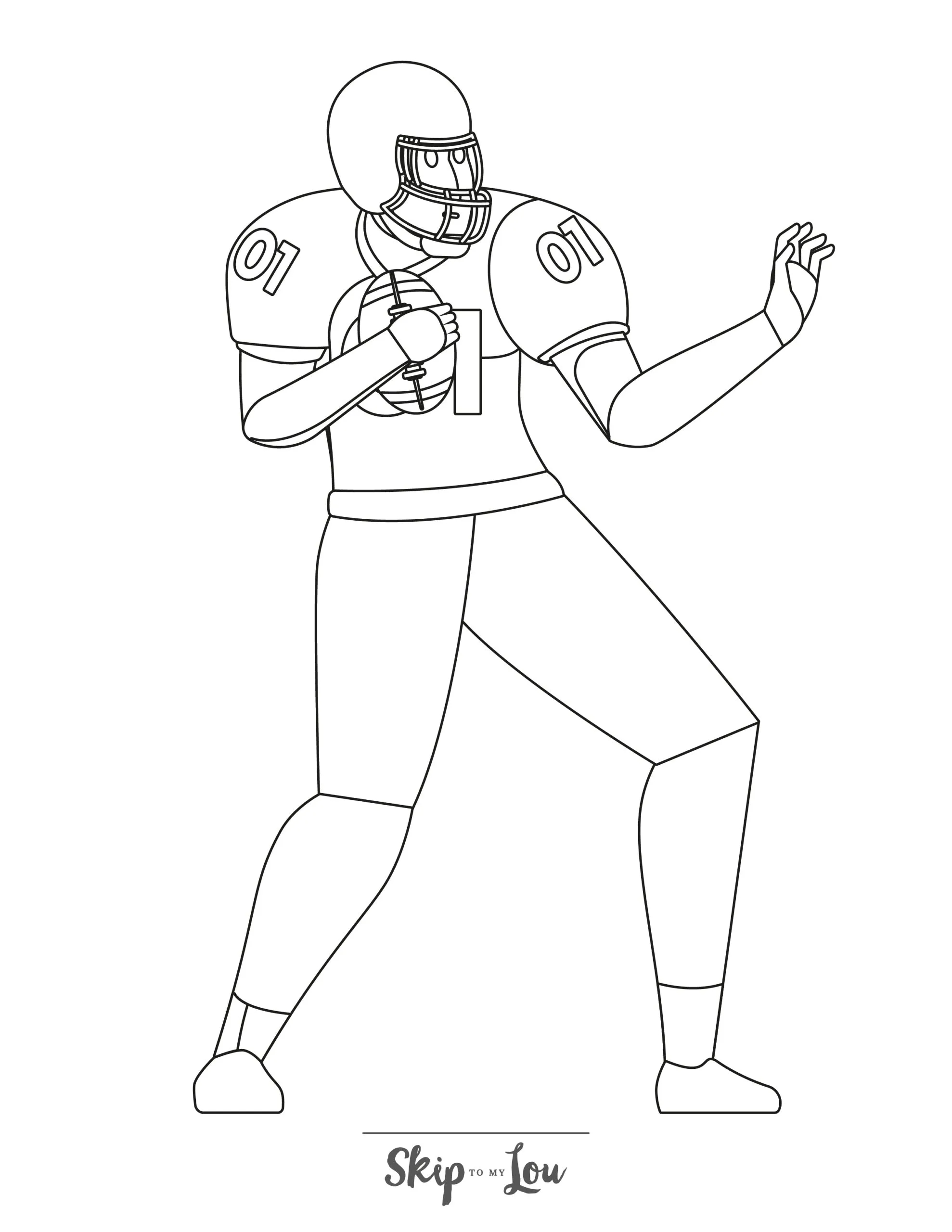 Football Coloring Pages NFL Printables To Download Skip To My Lou