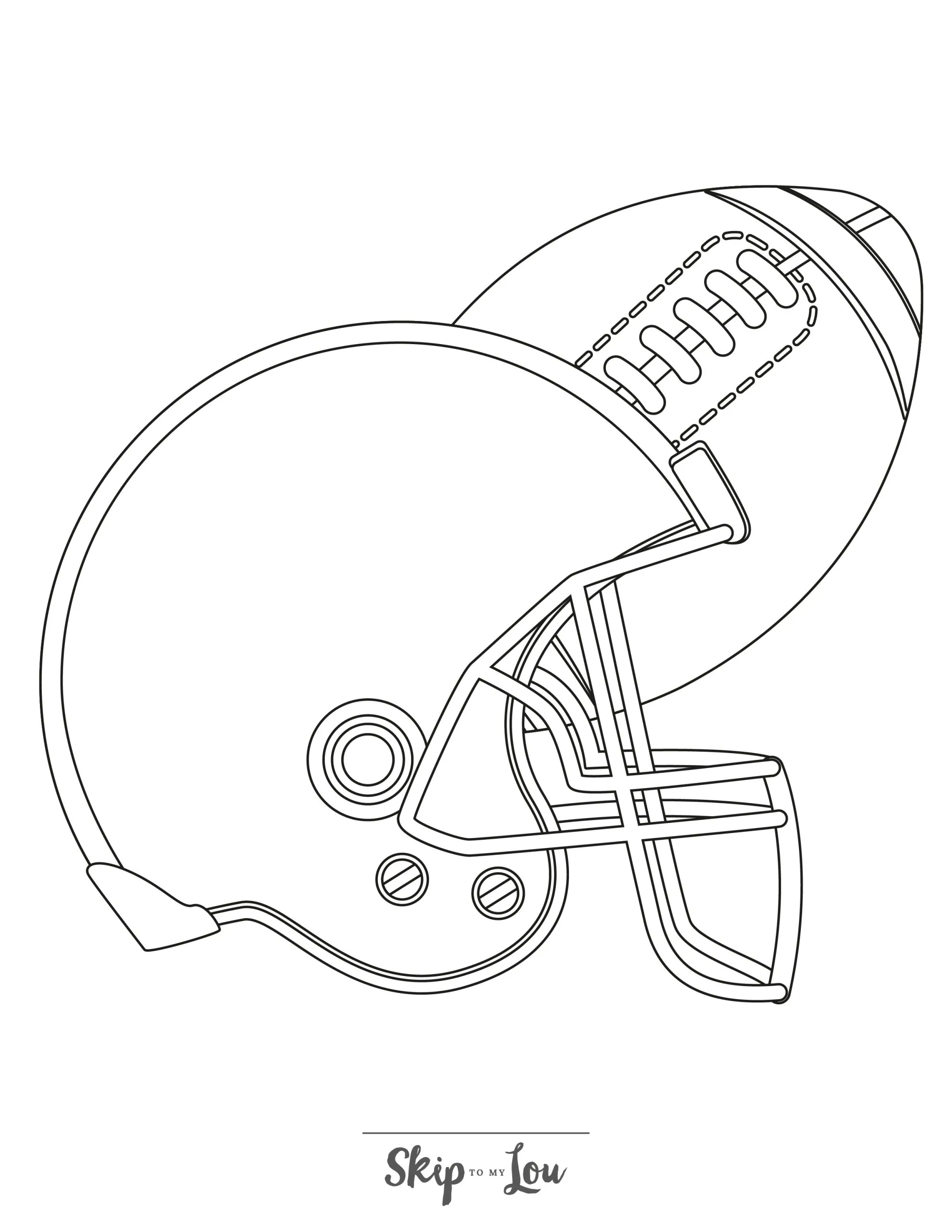 Football Coloring Pages NFL Printables To Download Skip To My Lou