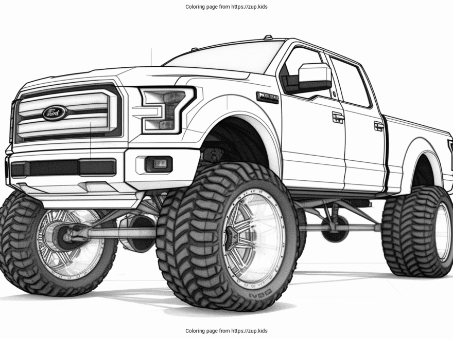 Ford Coloring Page From Zup kids