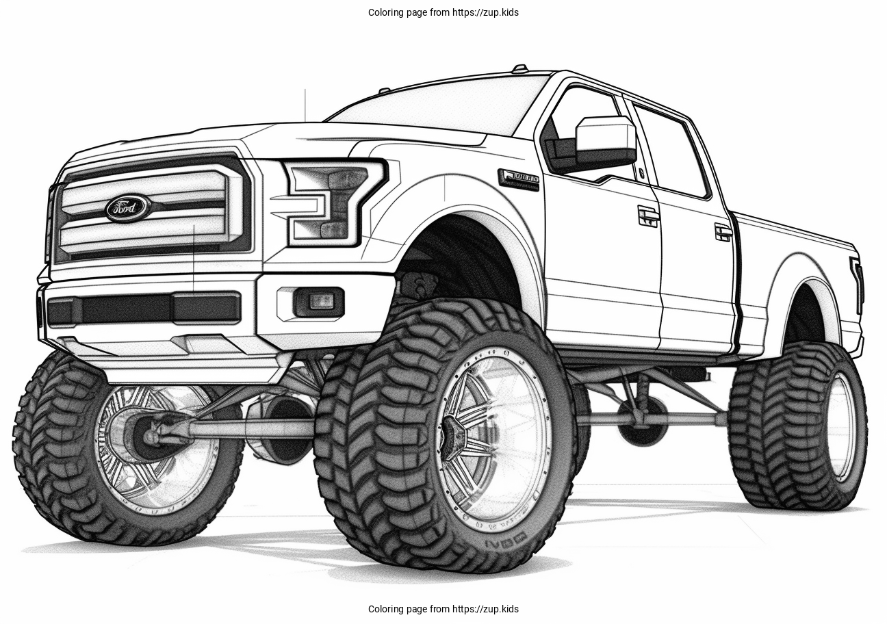 Ford Coloring Page From Zup kids Ford Coloring Page From Zup kids