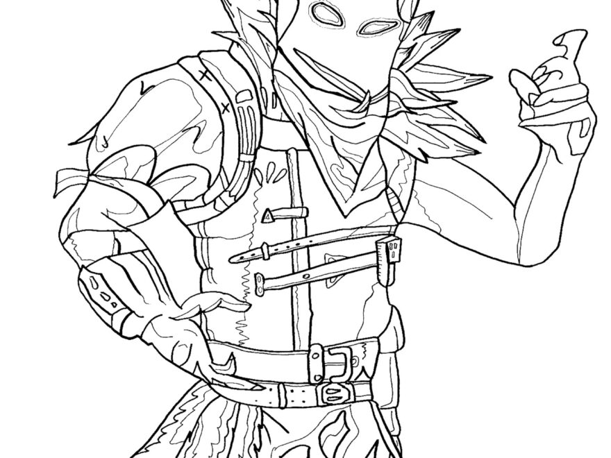 Fortnite Battle Royale Raven Fortnite Battle Royale Coloring Pages