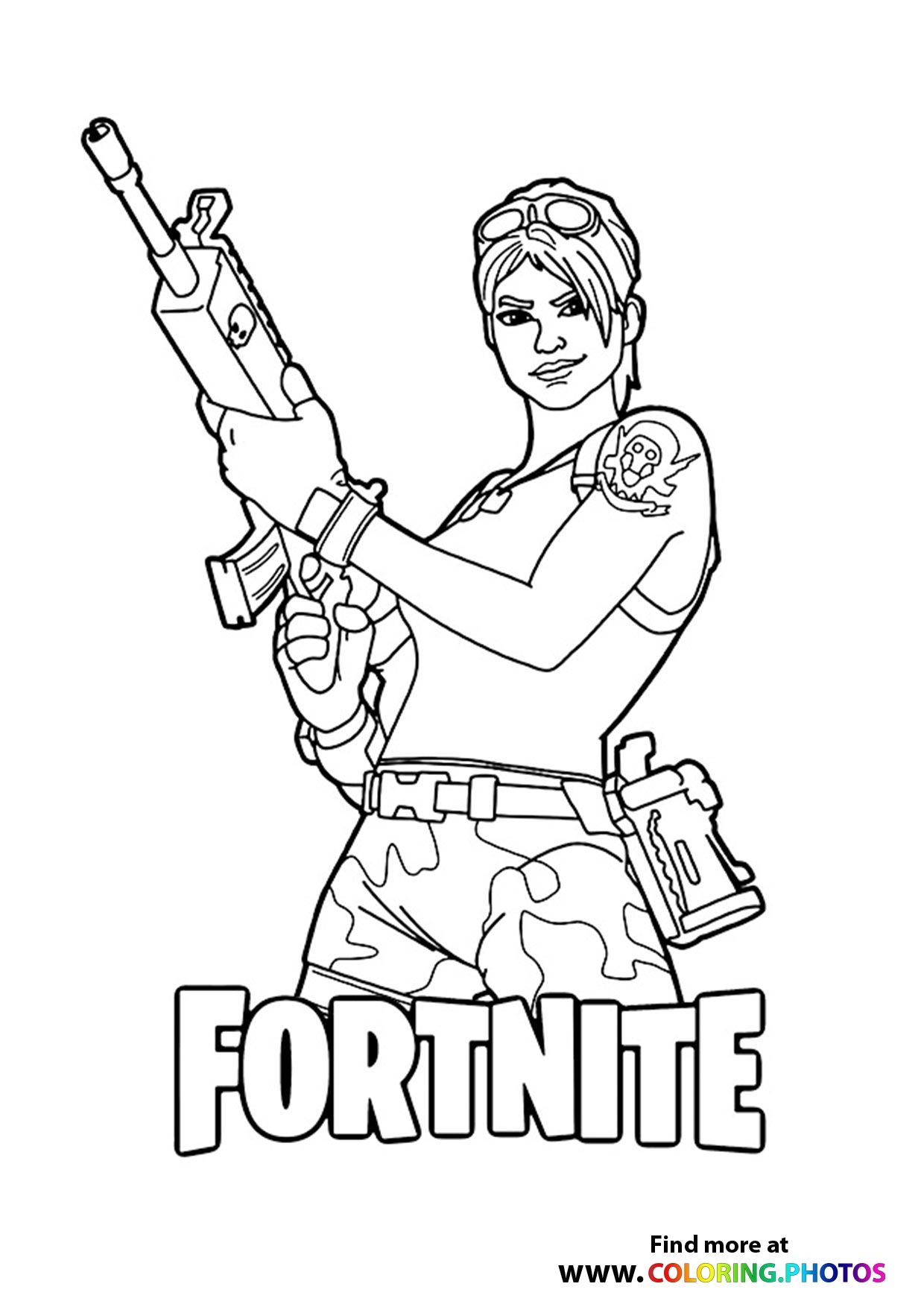 Fortnite Coloring Pages For Kids Free And Easy Print Or Download