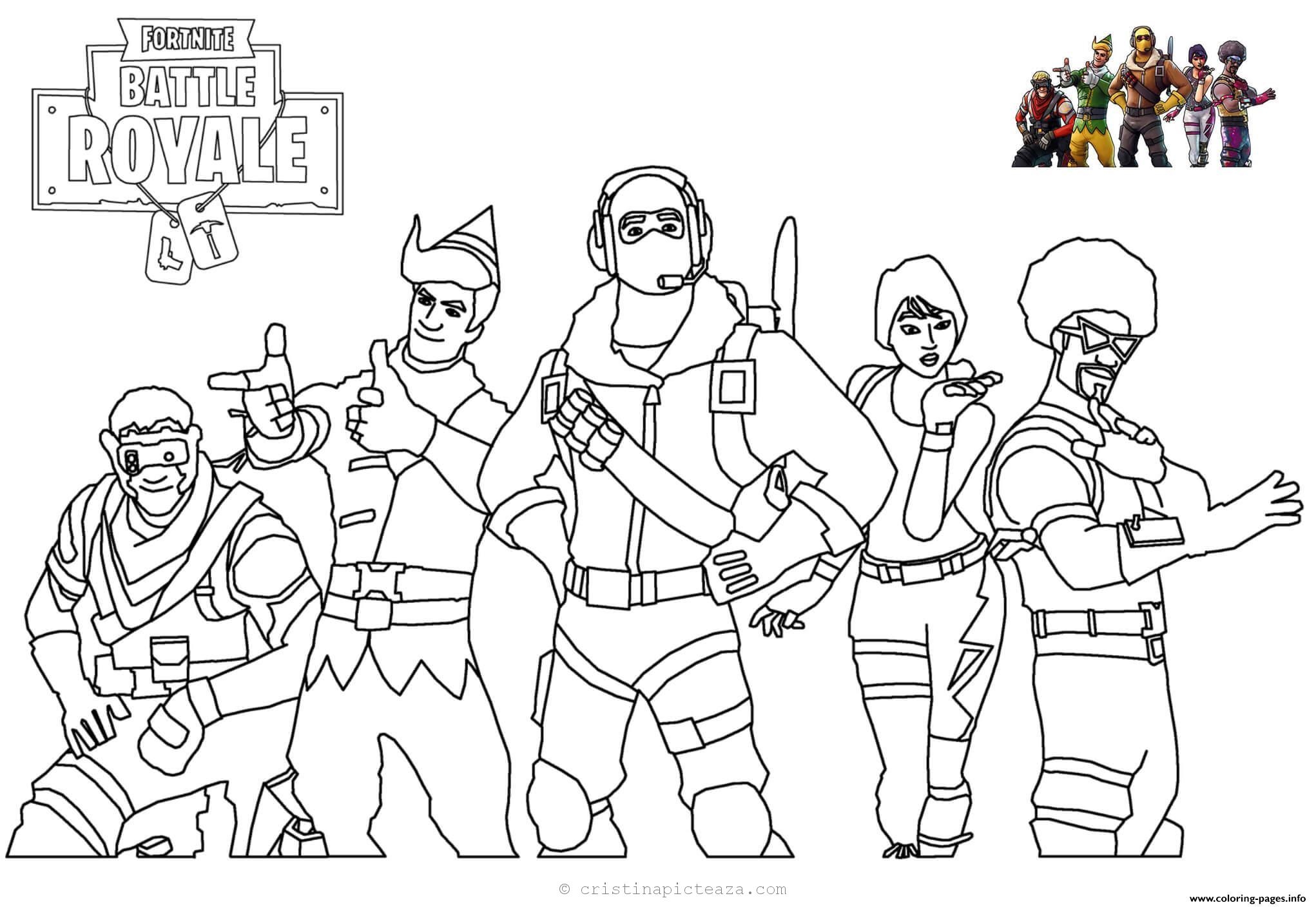 All Fortnite Coloring Pages