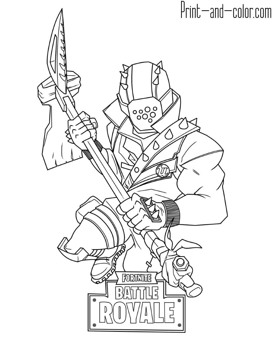 Fortnite Coloring Pages Print And Color