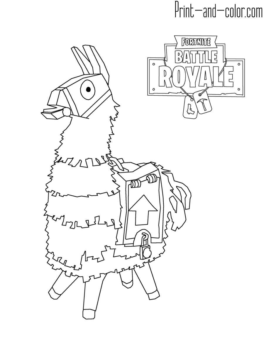 Fortnite Coloring Pages Print And Color