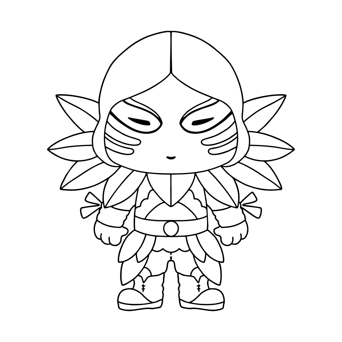 Fortnite Funko POP Raven Coloring Page Online And Print For Free 