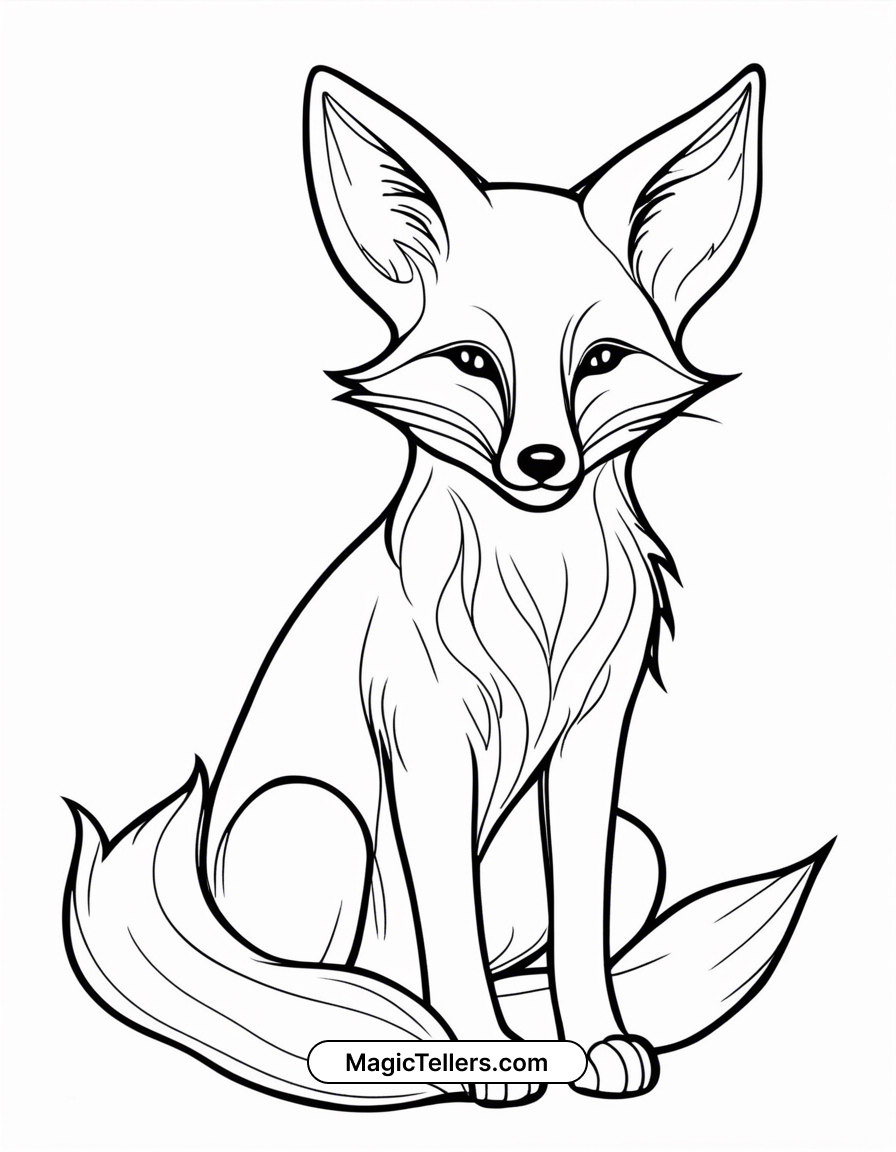 Fox Coloring Page