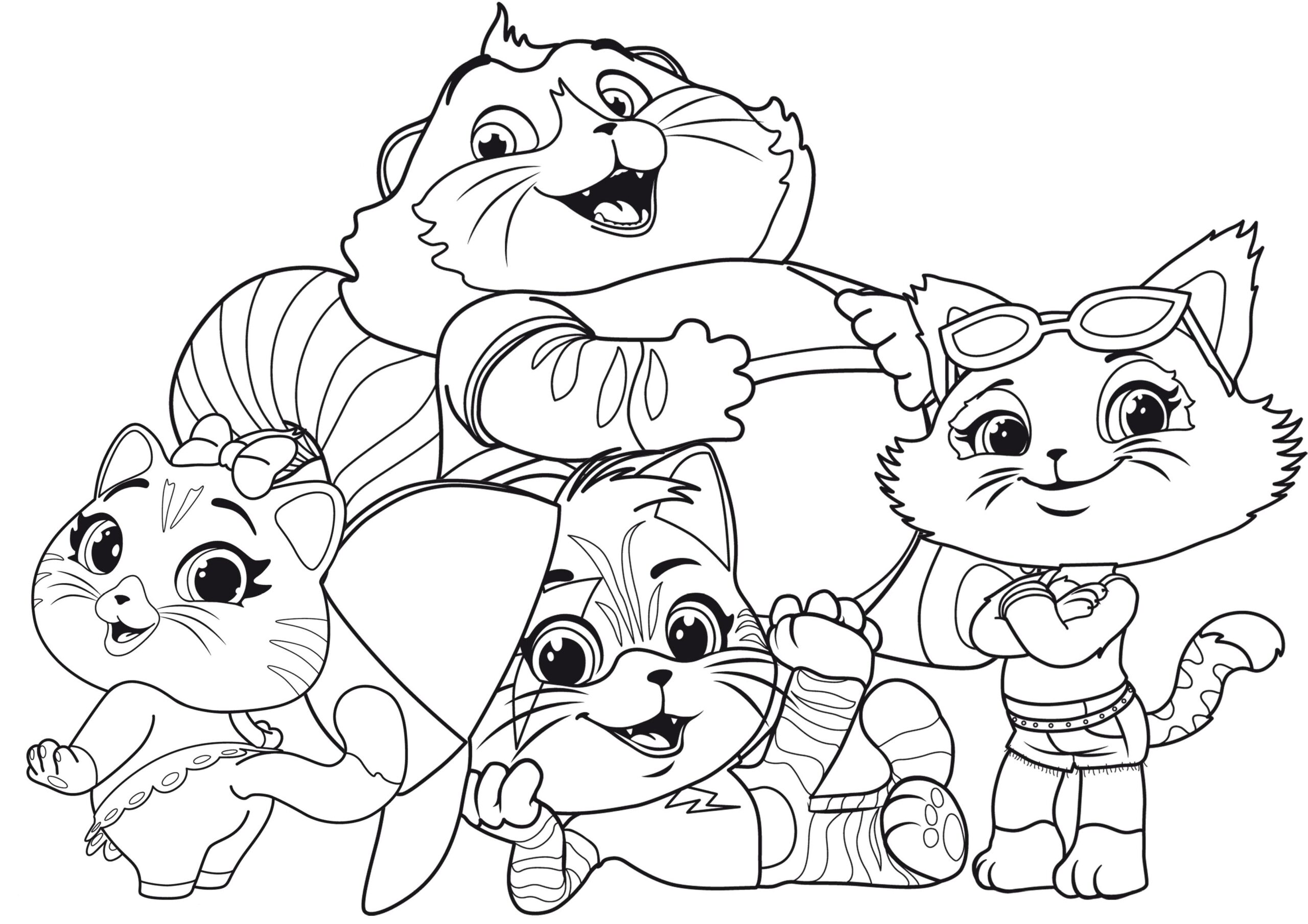 Free 44 Cats Coloring Pages YouLoveIt