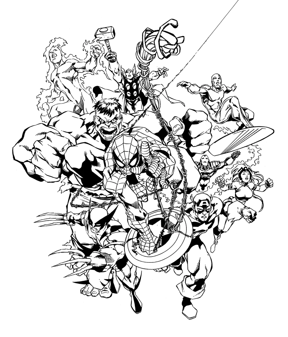 Free Avengers Coloring Page To Download Avengers Coloring Pages