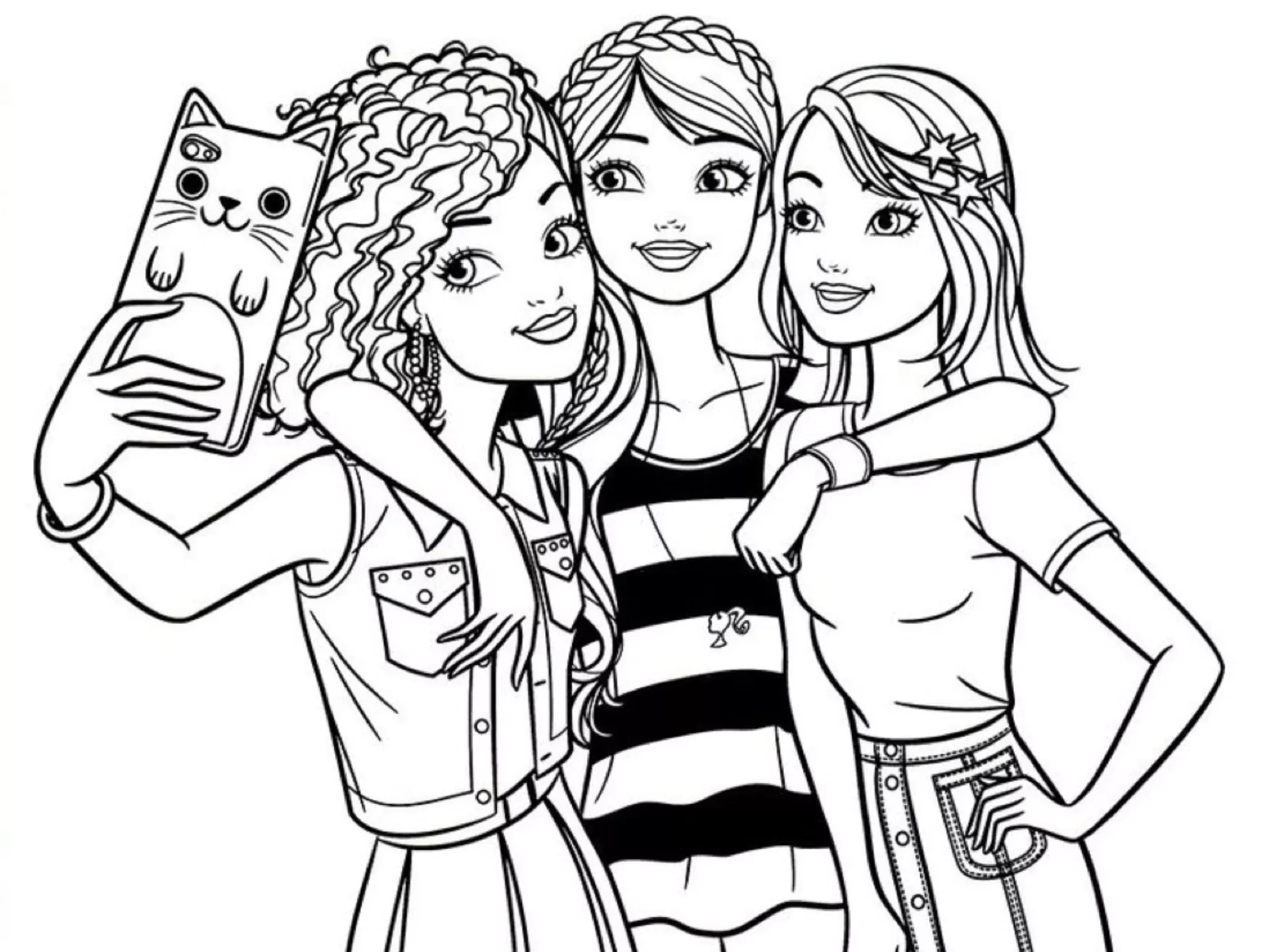Free BFF Coloring Page Pdf To Print Coloringfolder