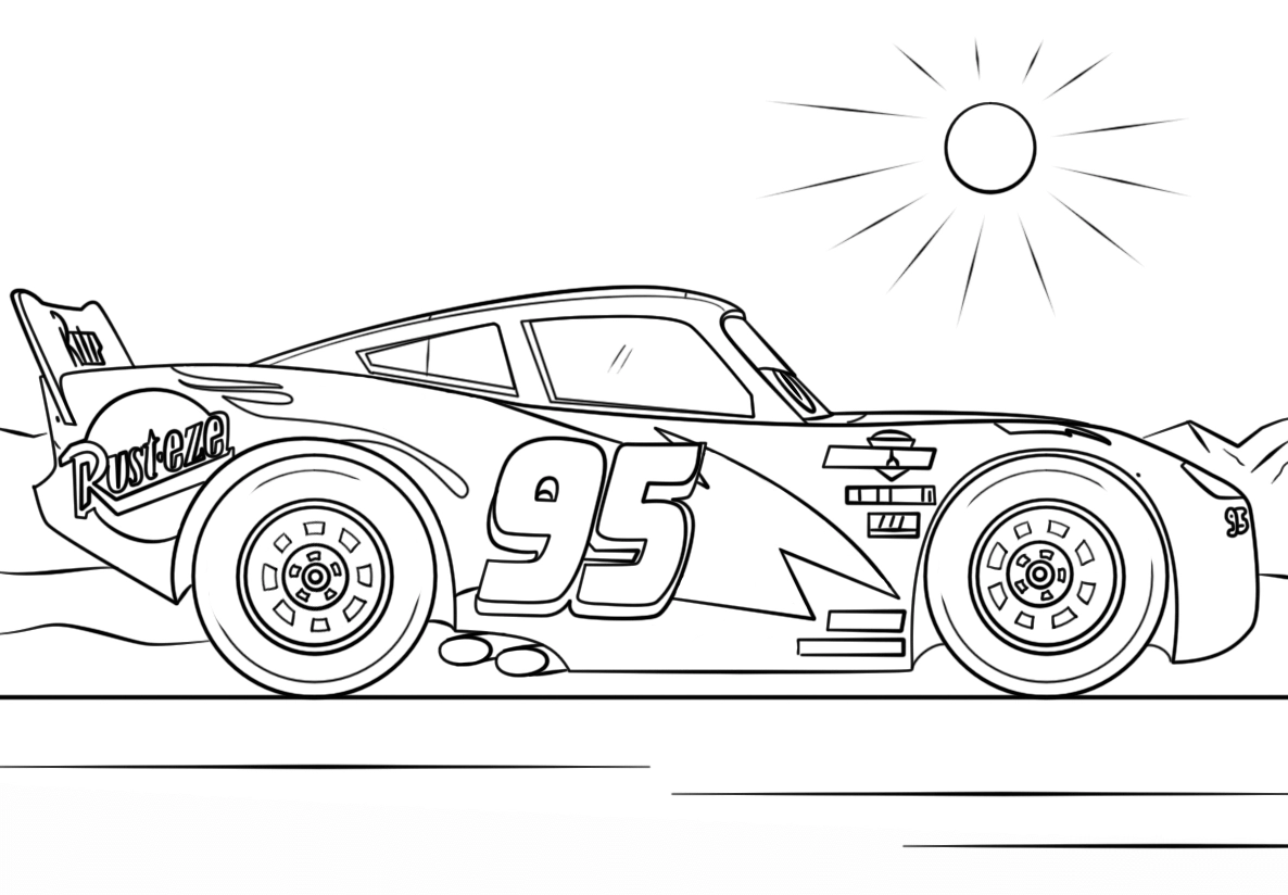 Free Cars 3 Coloring Page To Print Cars 3 Coloring Pages