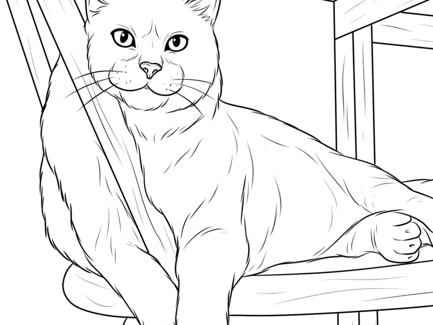 Free Cats Coloring Pages