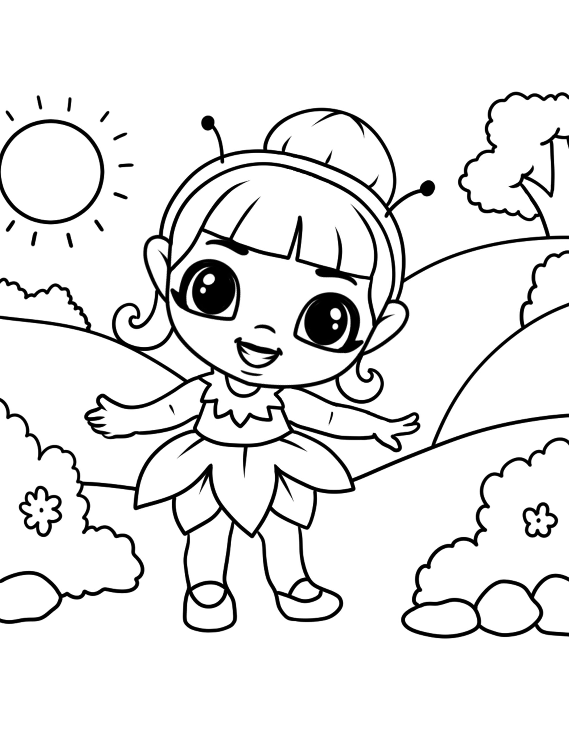 Free Chibi Girls Coloring Pages