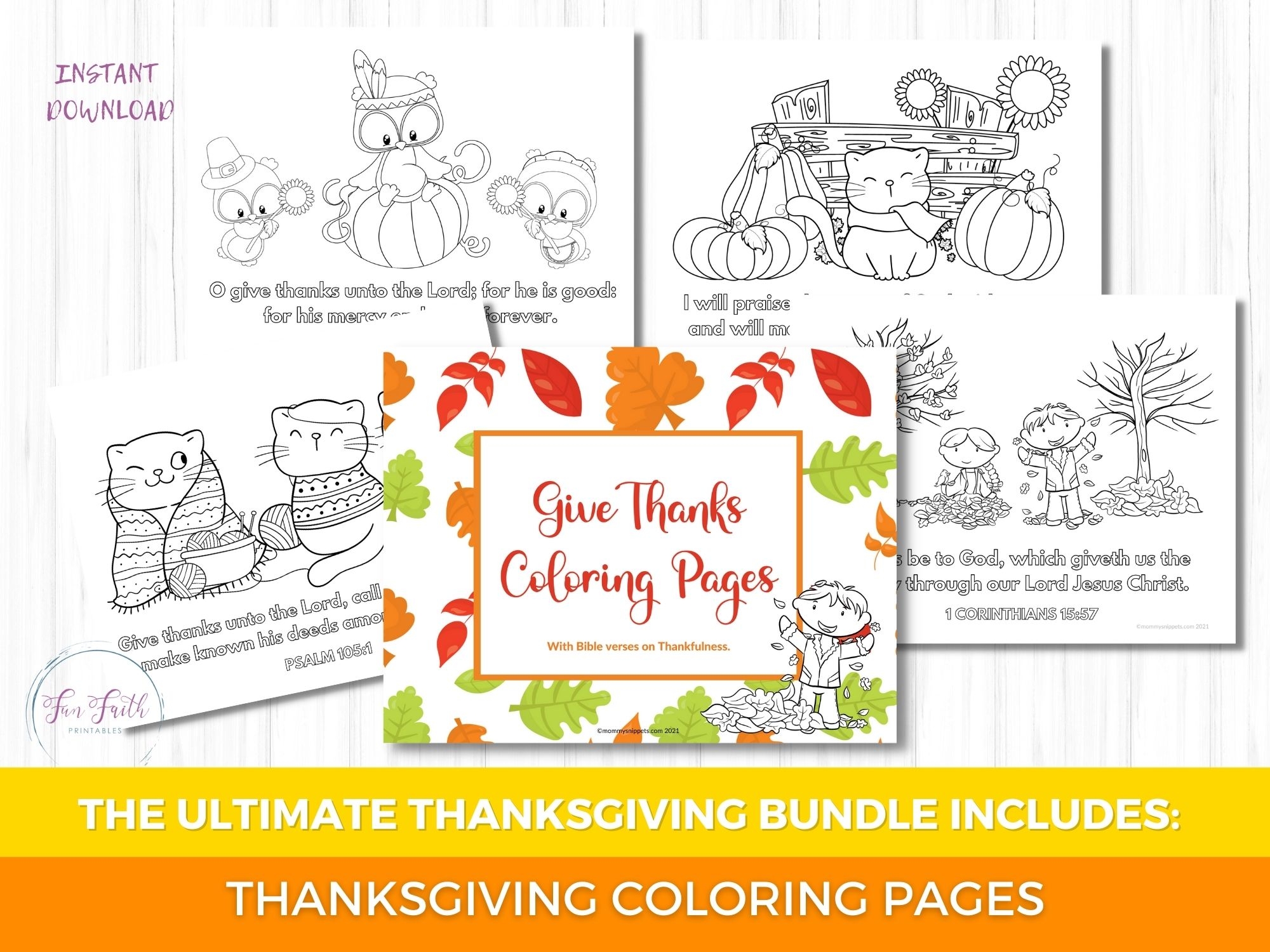 Free Christian Thanksgiving Coloring Pages For Sunday School