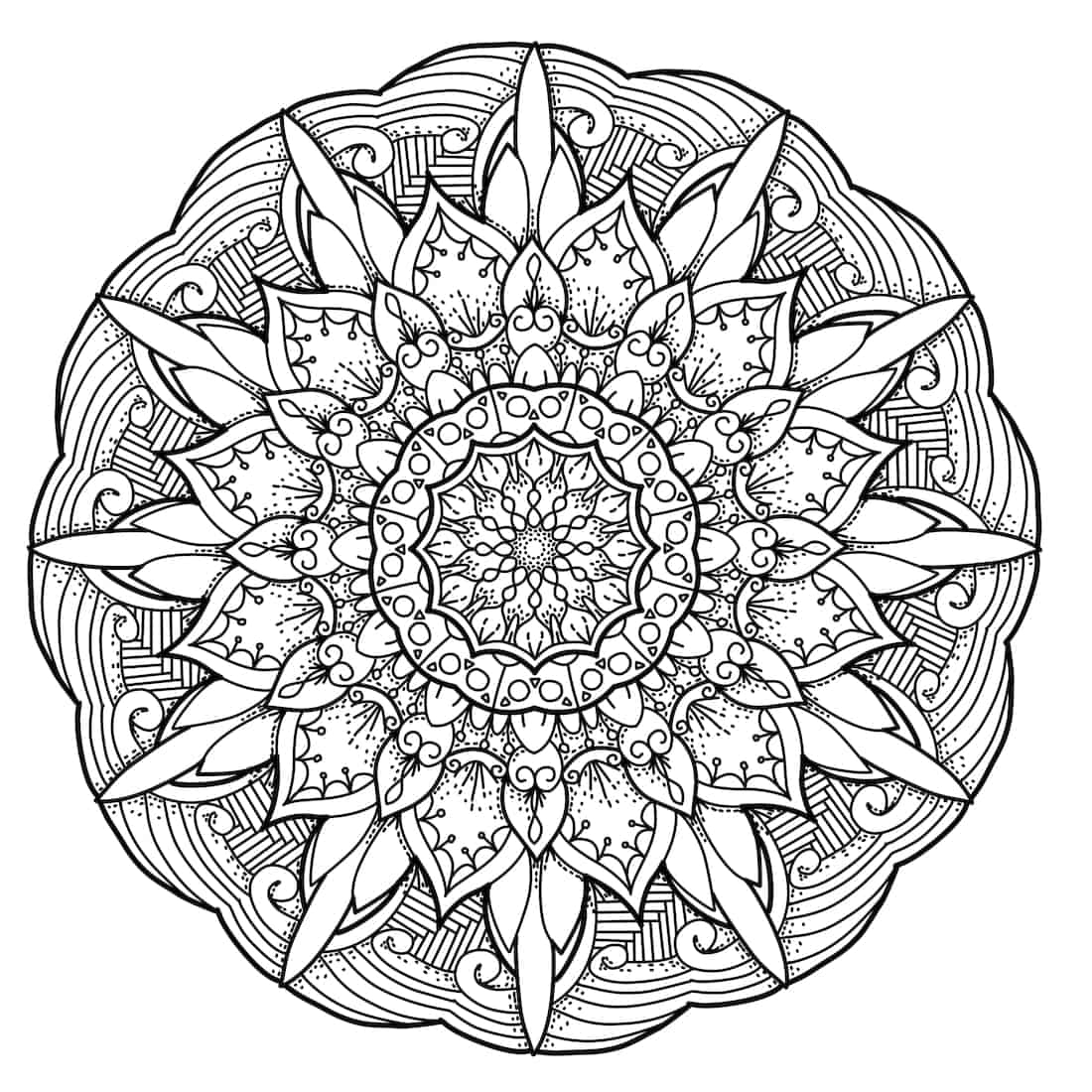 Mandala Coloring Pages For Adults To Print