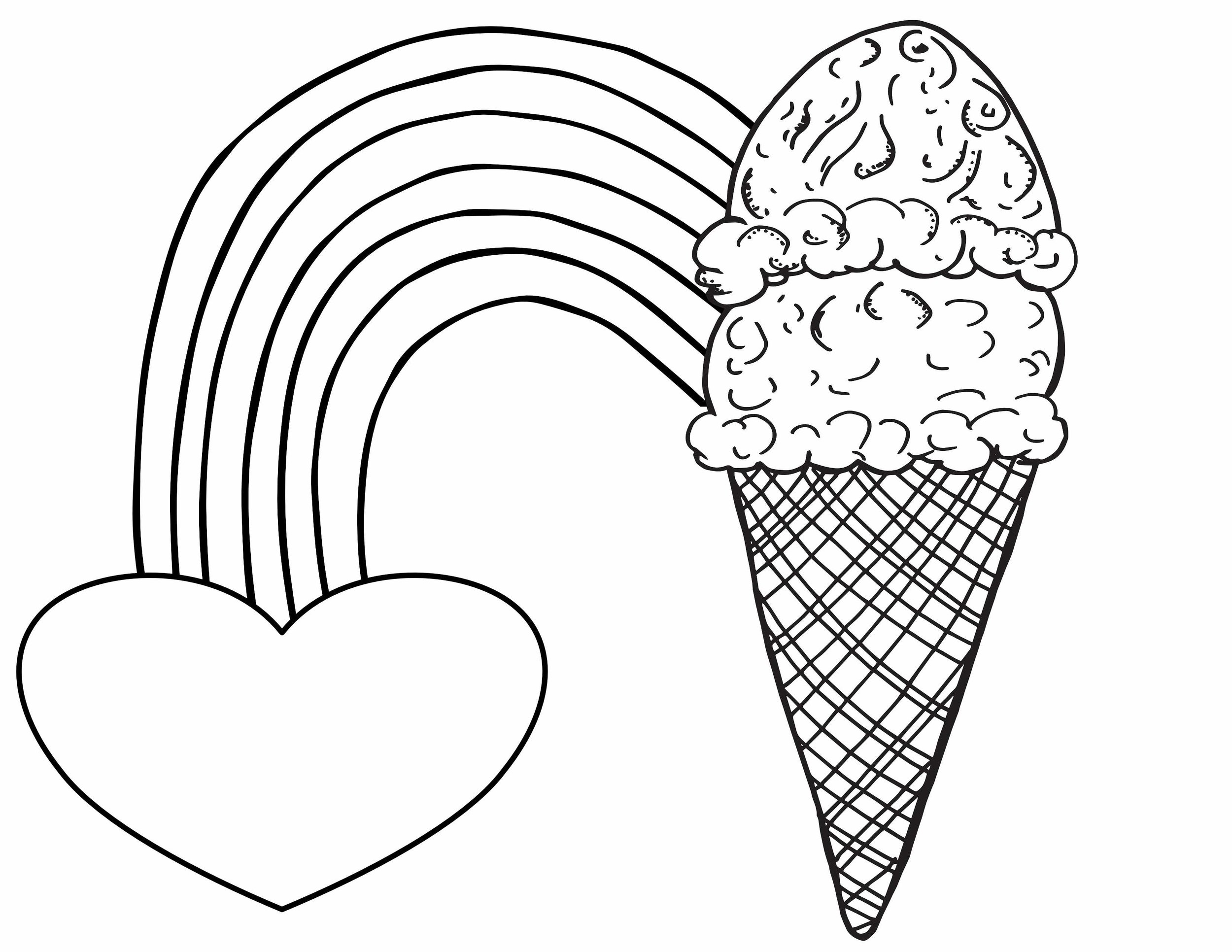 Free Coloring Pages Ice Cream Stevie Doodles