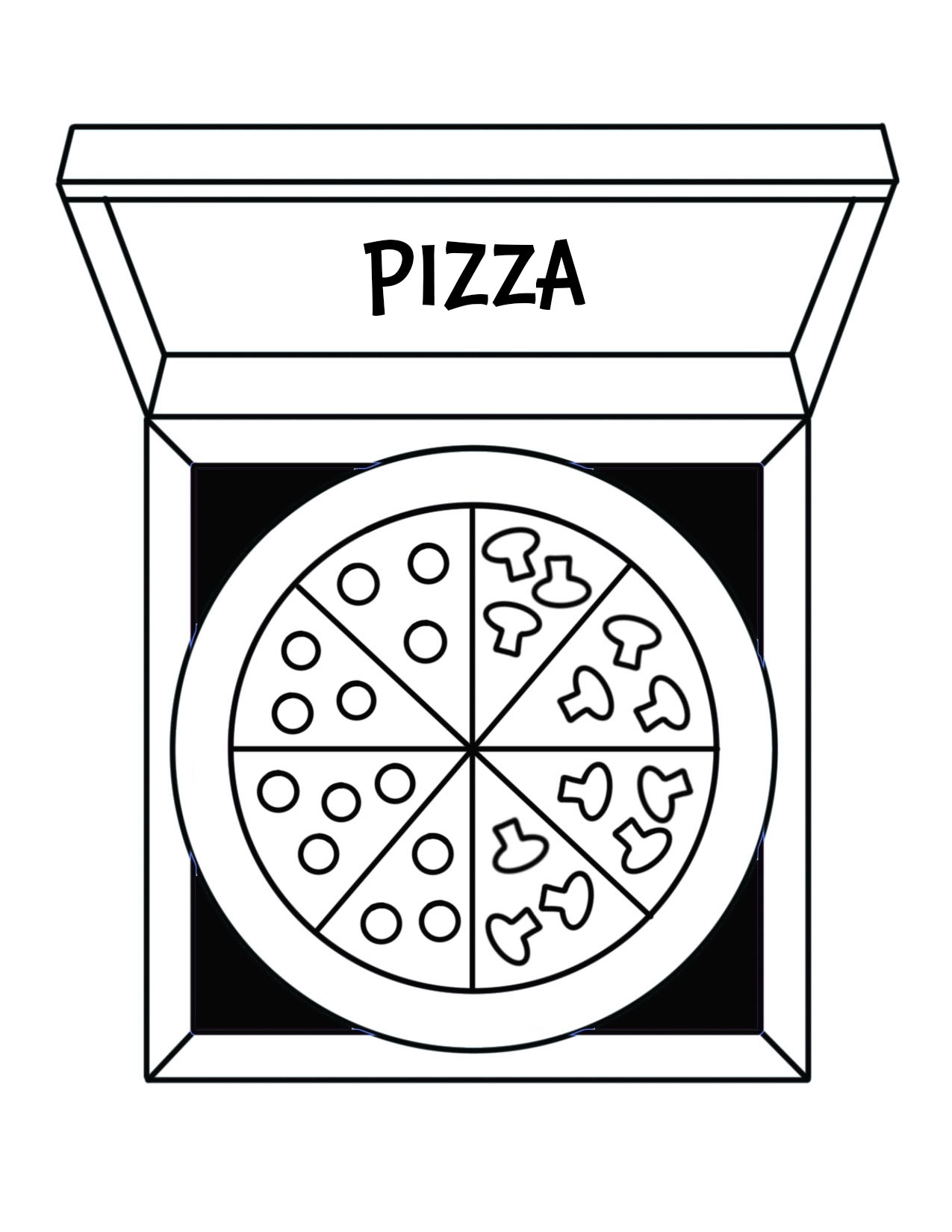 Coloring Pages For Pizza