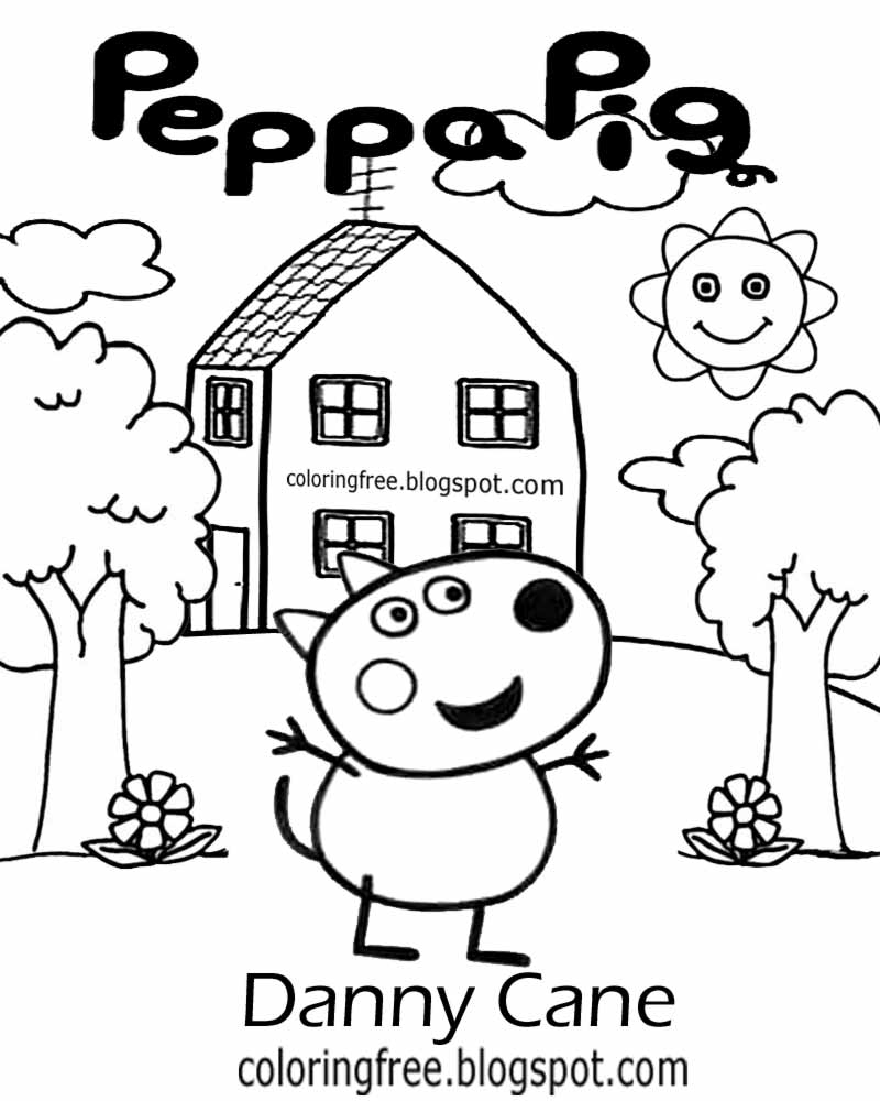 Free Coloring Pages Printable Pictures To Color Kids Drawing Ideas Cartoon Peppa Pig Printable Easy Coloring Pages For Kids To Color