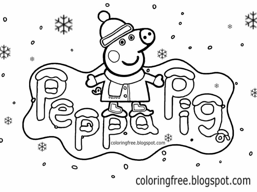 Free Coloring Pages Printable Pictures To Color Kids Drawing Ideas Christmas Peppa Pig Coloring Pages Winter Easy Printable Cartoons