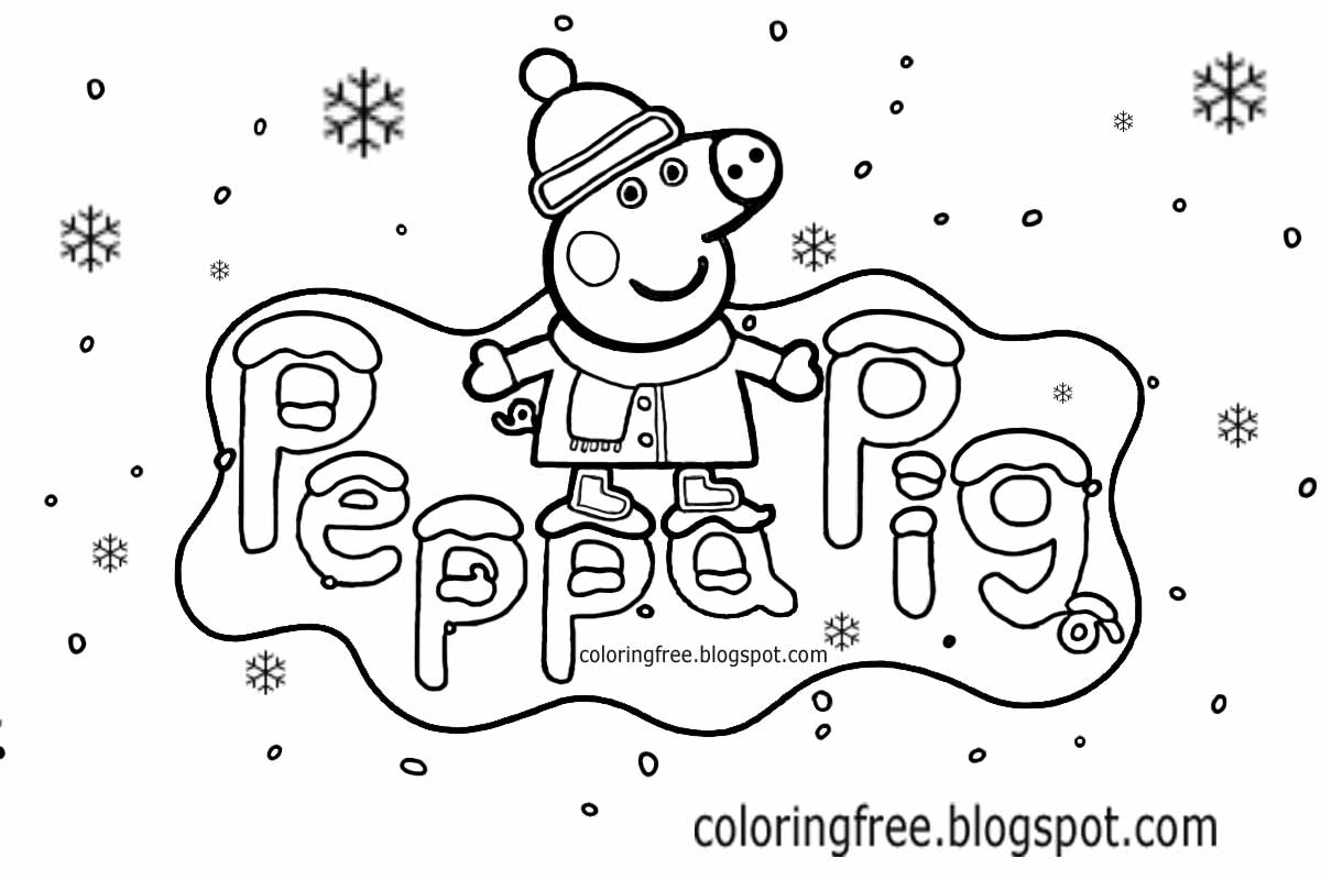 Free Coloring Pages Printable Pictures To Color Kids Drawing Ideas Christmas Peppa Pig Coloring Pages Winter Easy Printable Cartoons