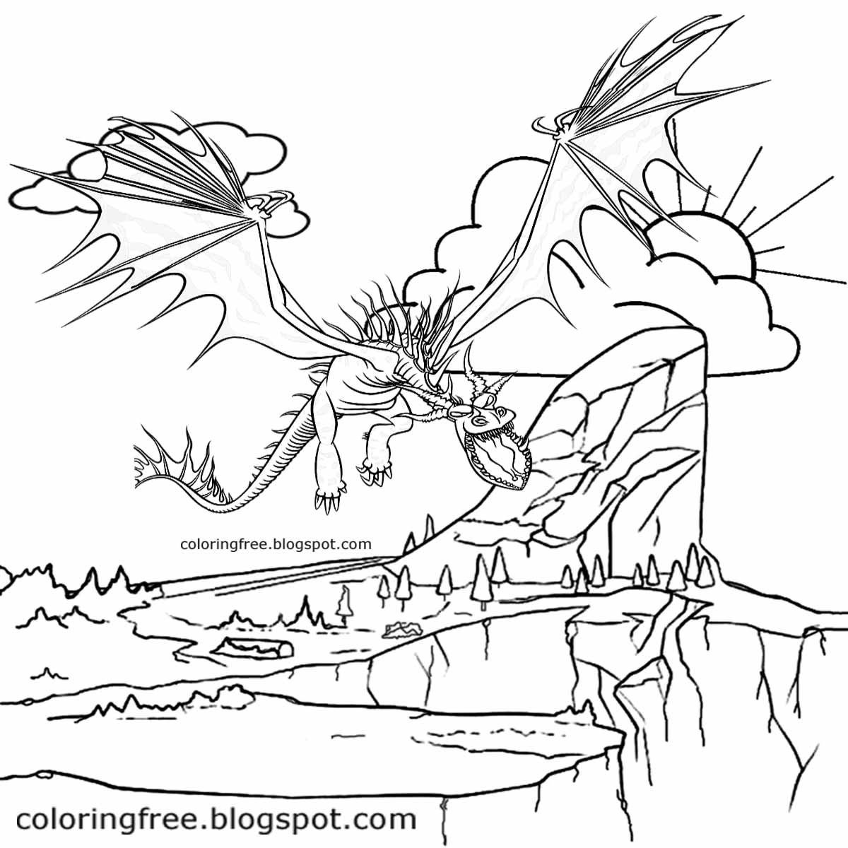 Free Coloring Pages Printable Pictures To Color Kids Drawing Ideas Printable Dragon Coloring For Kids Fantasy Pictures Drawing Ideas