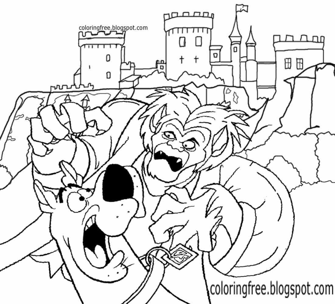 Free Coloring Pages Printable Pictures To Color Kids Drawing Ideas Printable Scooby Doo Coloring Haunted Ghost Town Monster Drawing