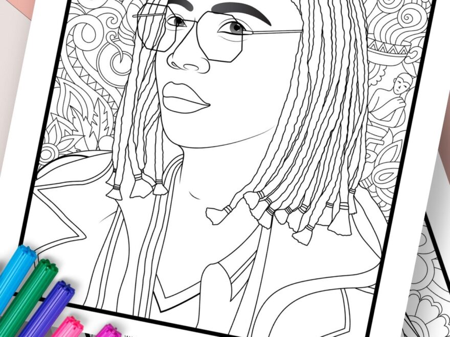 Free Colouring Pages Of People For Adults Gathering Beauty