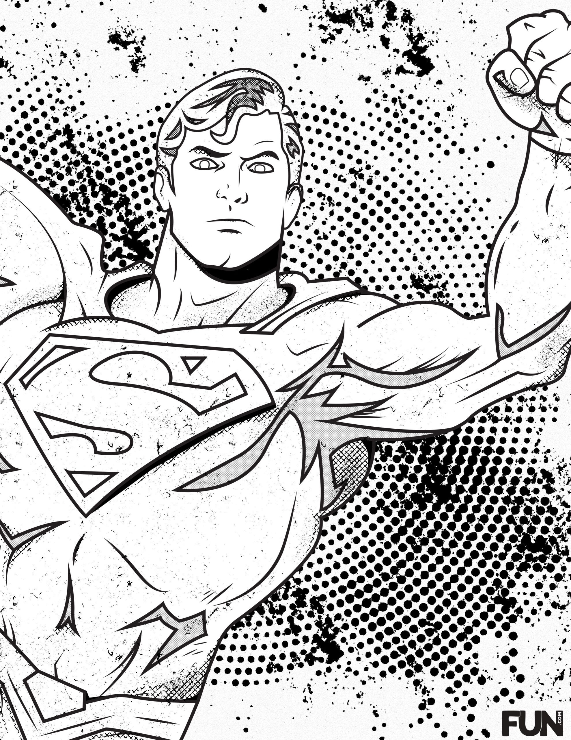Free DC Comics Coloring Pages Printables FUN Blog