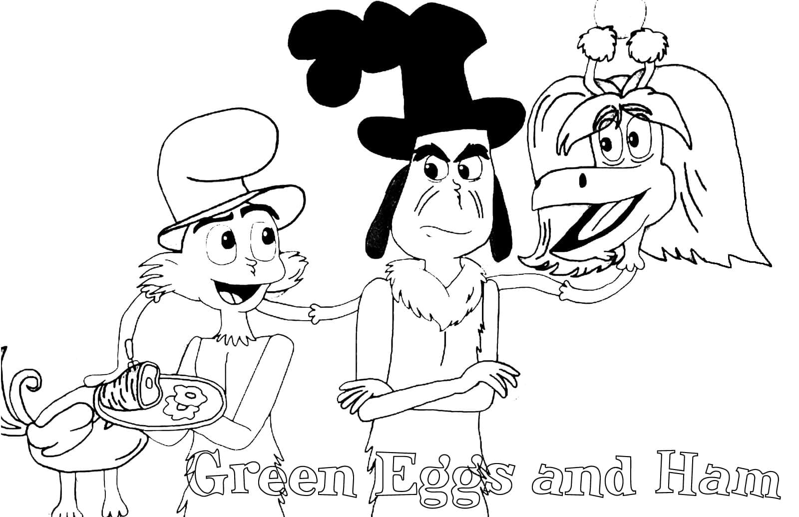 Free Drawing Of Green Eggs And Ham Coloring Page Download Print Or Color Online For Free