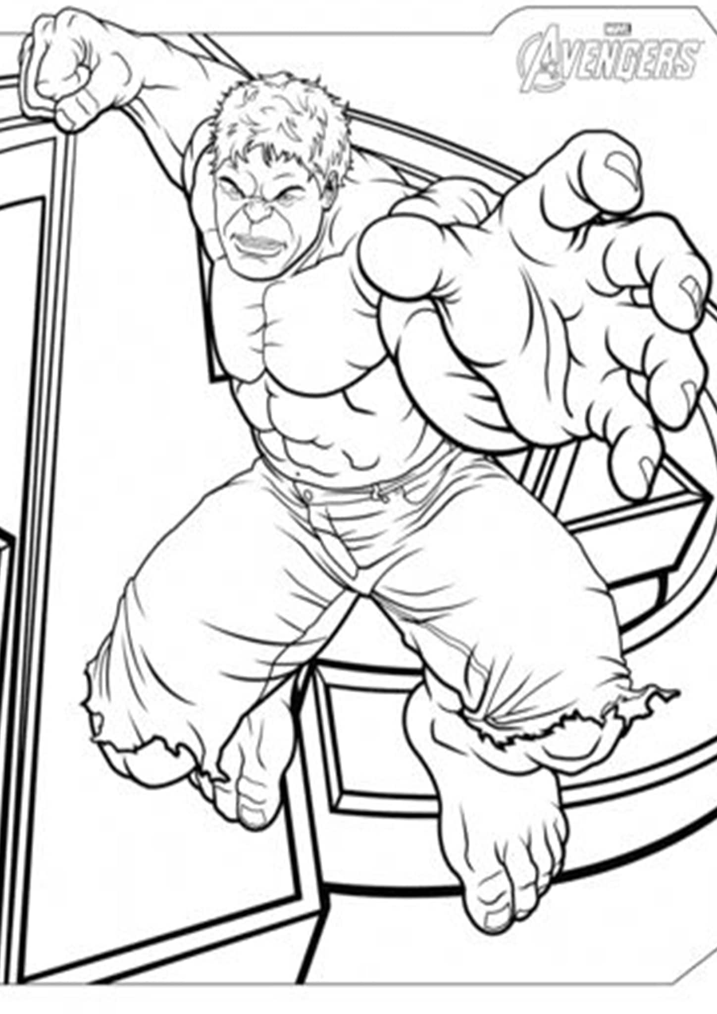 Free Easy To Print Hulk Coloring Pages Tulamama